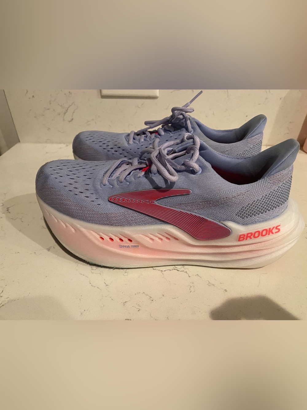 Brooks Women’s Glycerin Max 2 Running Shoe - Light Blue/Pink